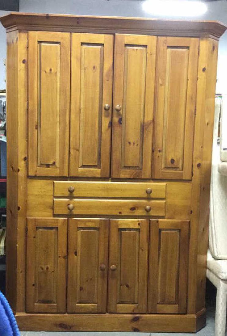 ROMWEBER Pine Wooden Corner Cabinet (1 of 10)