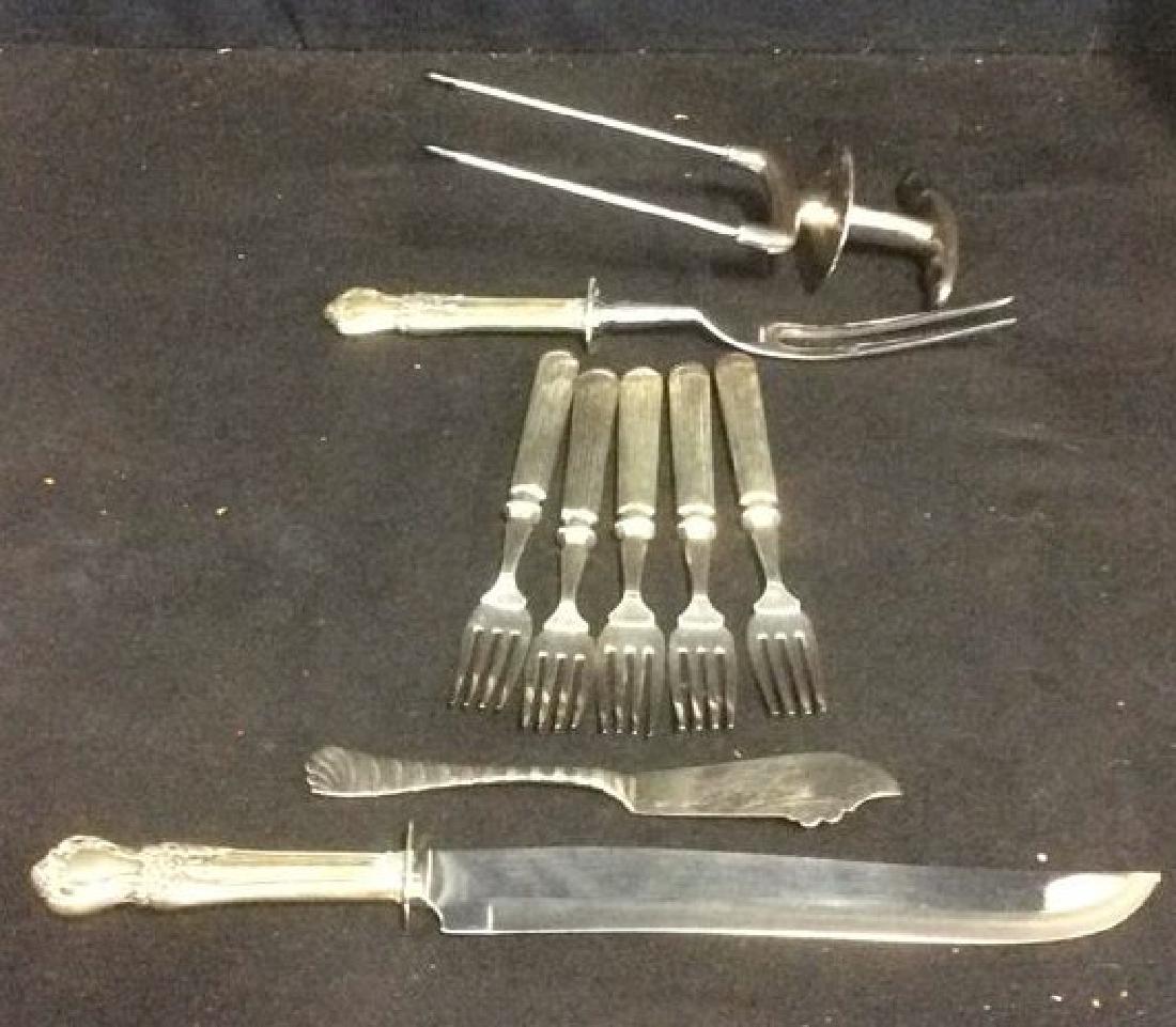 Lot 9 Mixed Sterling Silverware & More (1 of 10)
