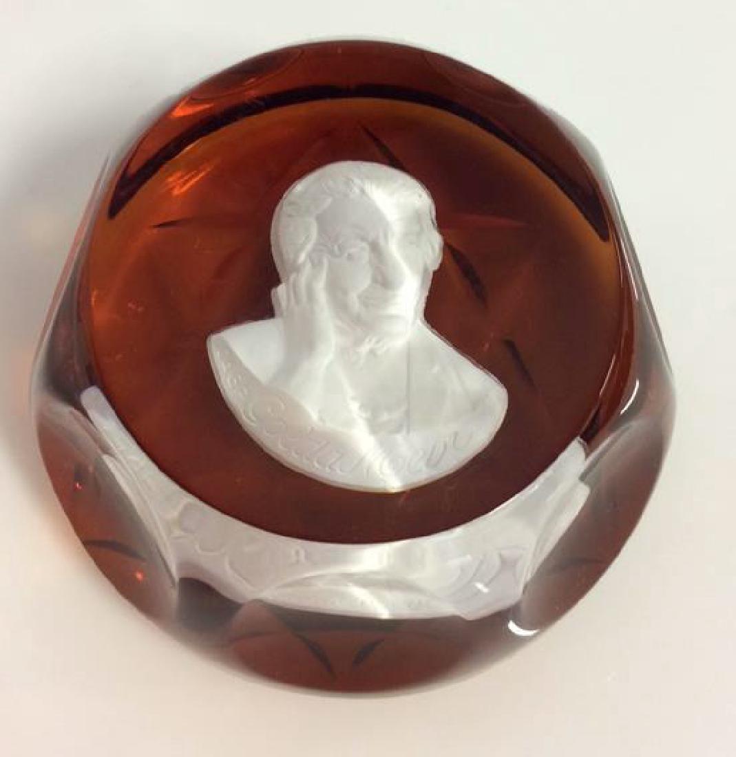 CR. D’ALBRET Golda Meir Cameo Paperweight c1974 (1 of 8)