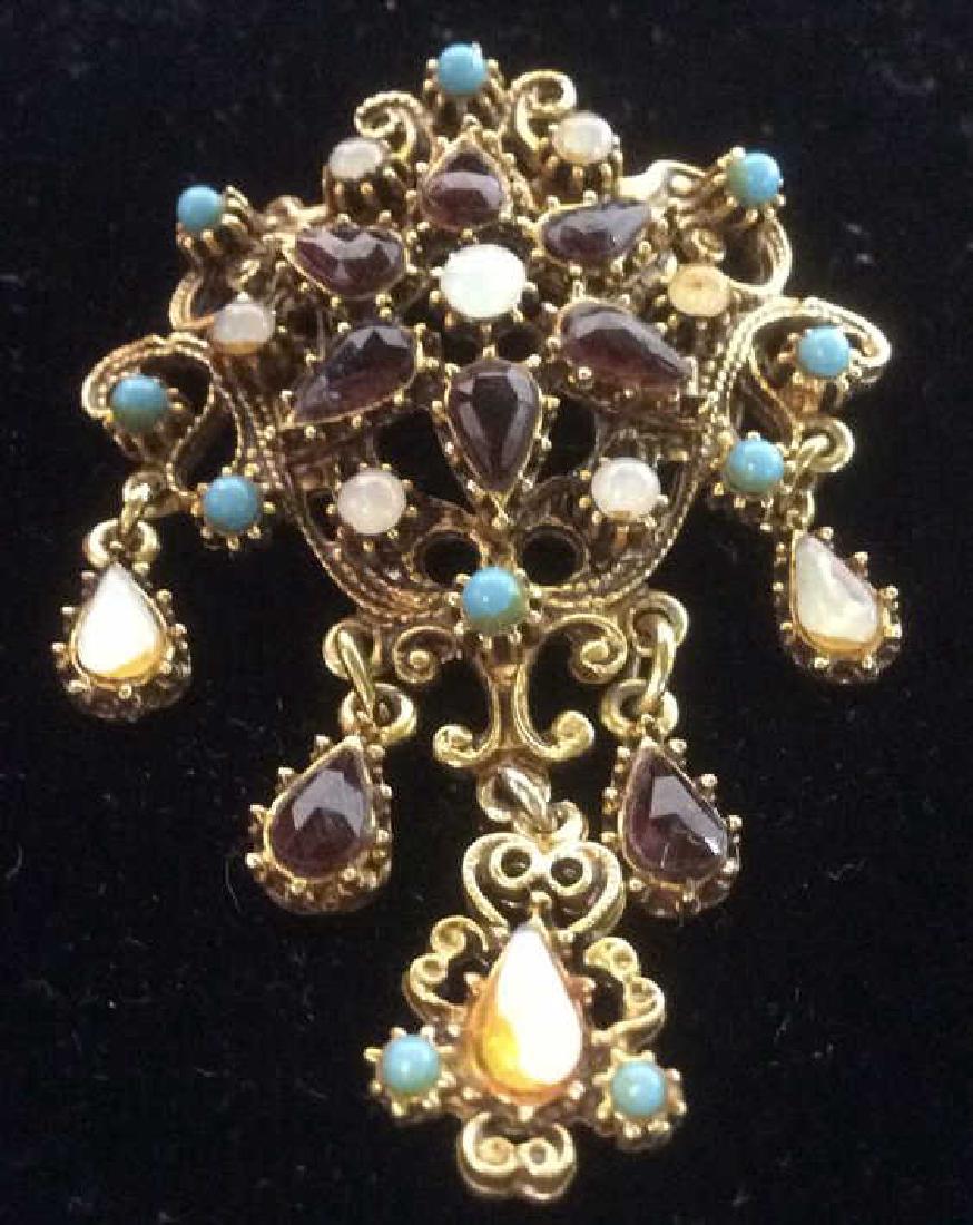 Florenza Marked Estate Jewelry Brooch Pin (1 of 8)