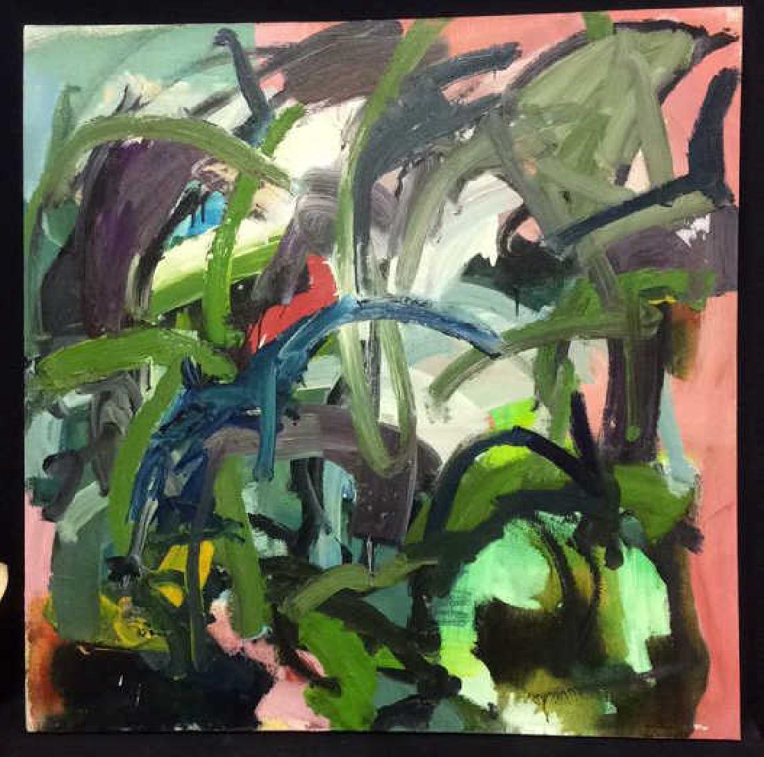 Vintage Neo Expressionist Painting on Canvas (1 of 9)