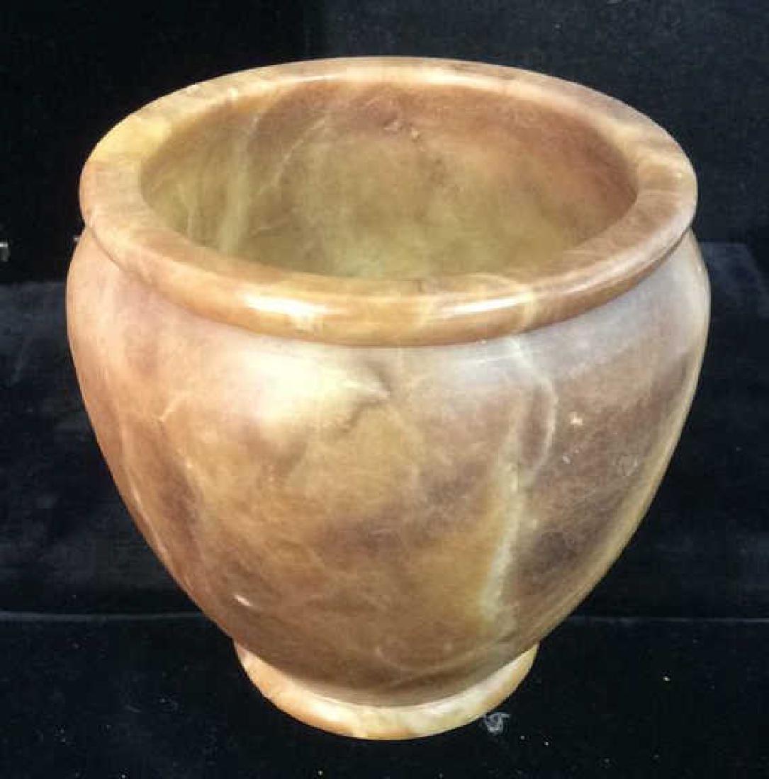 Orange Toned Marble Vase (1 of 8)