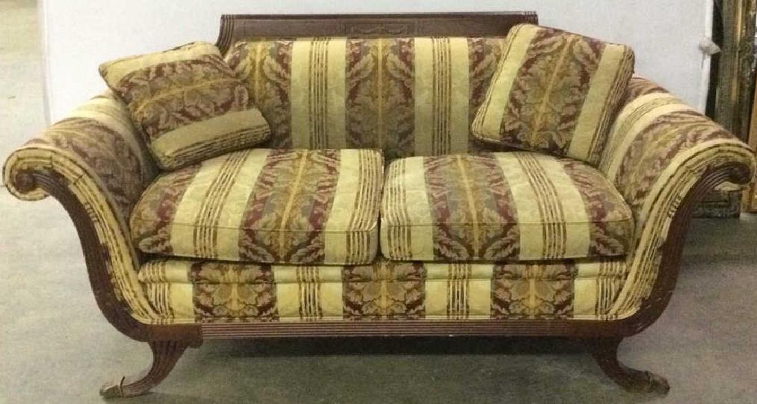 BEACHLY Ornate Wooden Carved Loveseat (1 of 10)