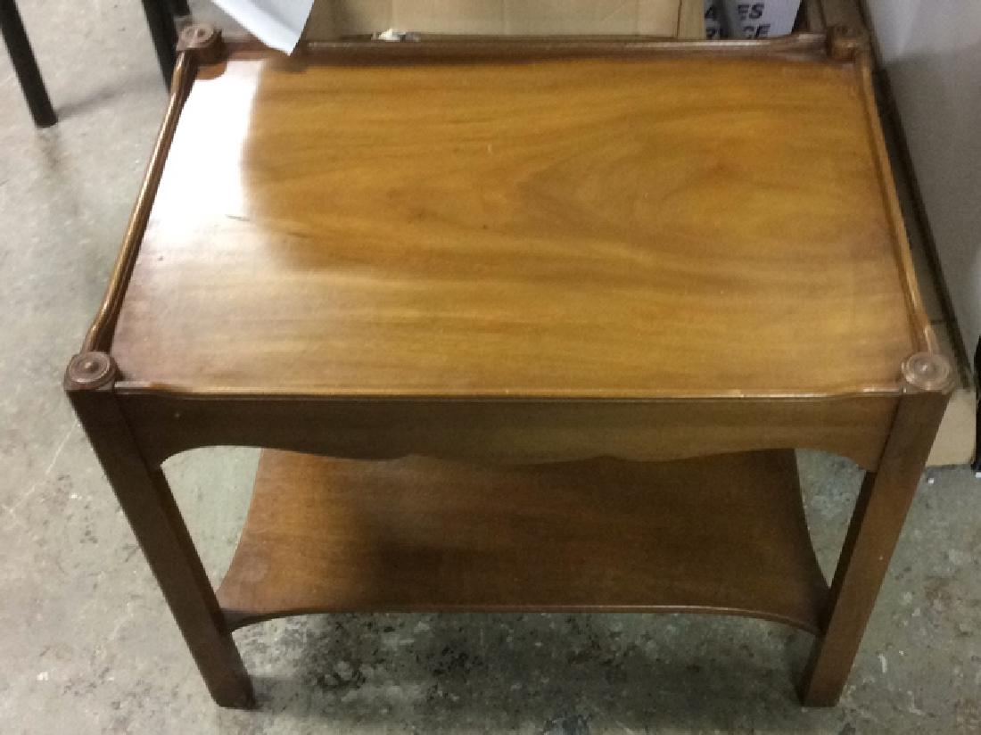 Double Tiered Wooden End Table (1 of 10)