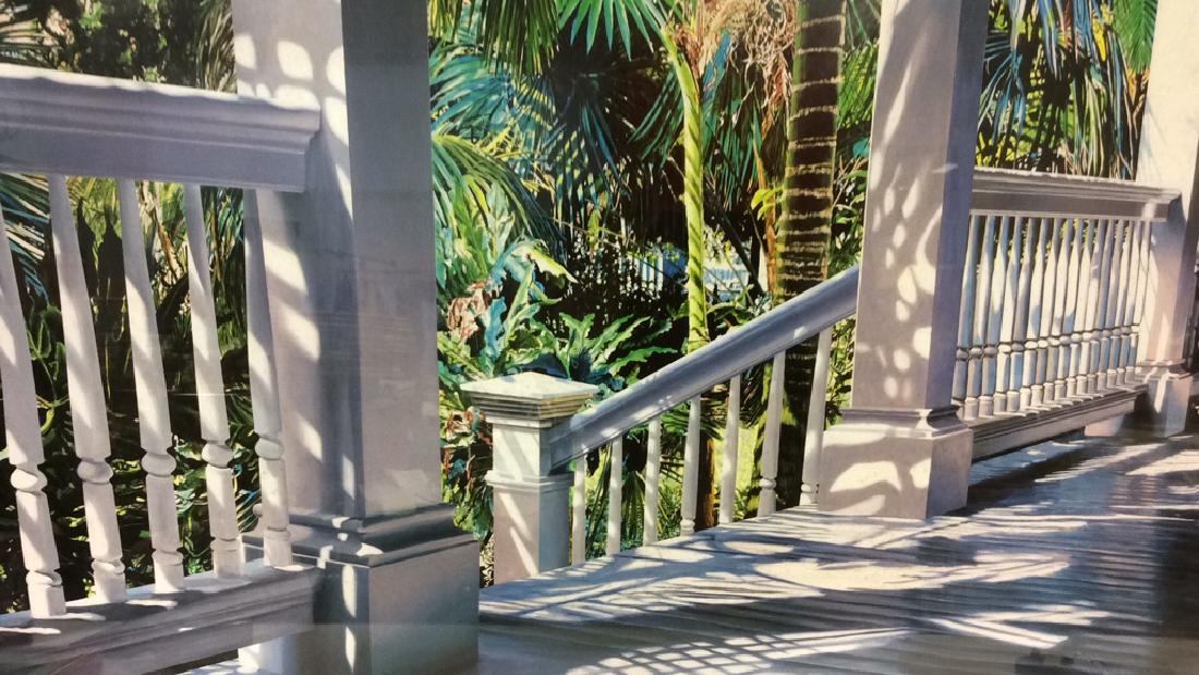 Framed Art Print Porch Overlooking Palm Trees (1 of 9)