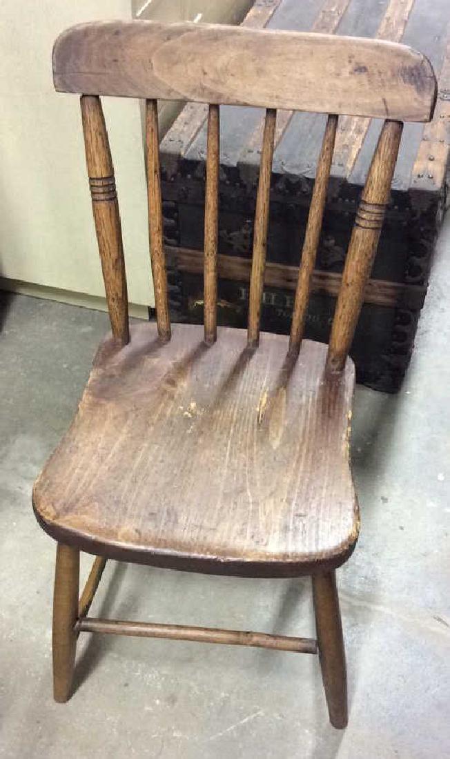 Dark Toned Rough Natural Finish Chair (1 of 8)
