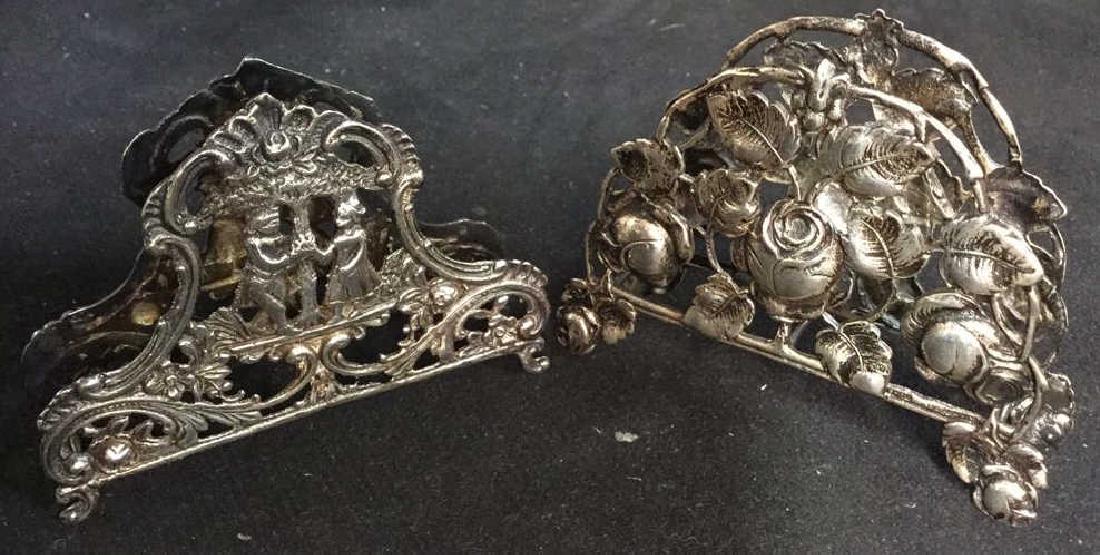 2 Antique 800 Silver Ornate Silver Table Top (1 of 11)