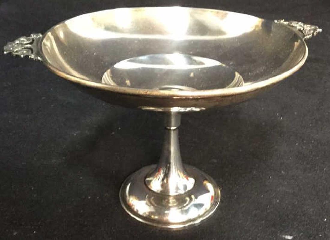 Antique Sterling Silver Footed Pedestal Bowl (1 of 9)