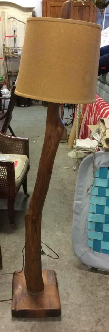 Wooden Tree Branch Style FloorLamp (1 of 10)