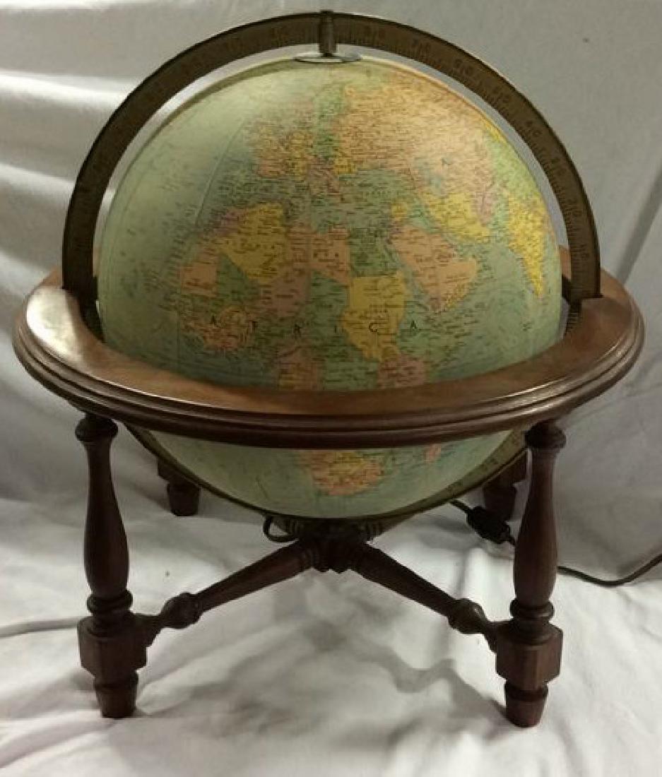 Globe W Interior Light and Wooden Stand (1 of 8)