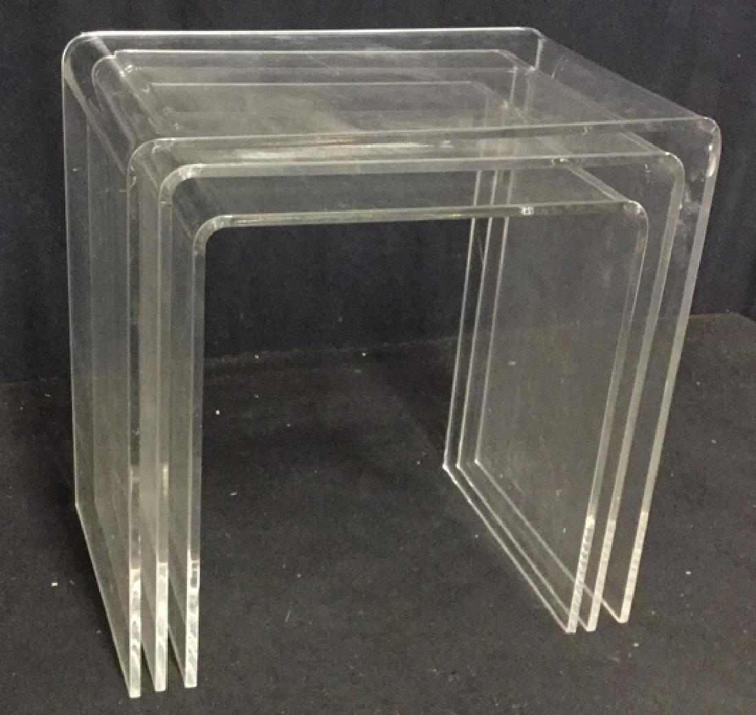 3 Vintage Lucite Nesting Tables (1 of 7)