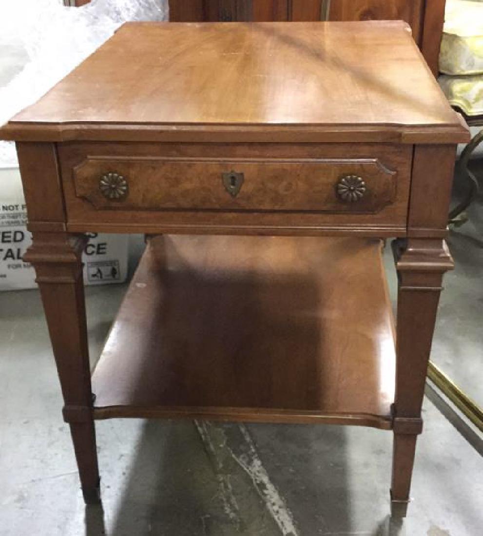 HERITAGE Vintage Wood End Table (1 of 8)