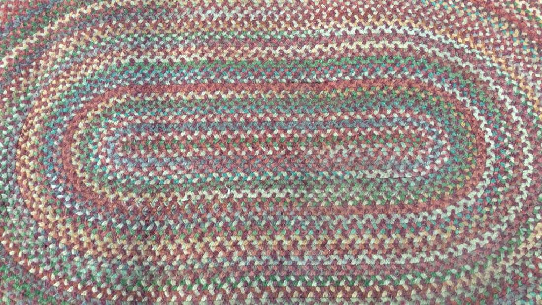 Multi Toned Oval Shaped Braided Rug (1 of 9)