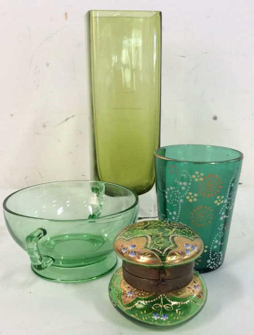 Green Glass Tabletop Accessories (1 of 10)