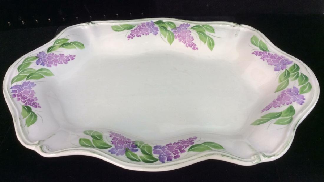 FARVAL Ceramic Floral Detailed Platter (1 of 8)