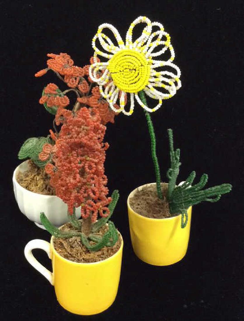 Lot 3 Beaded Floral Arrangement (1 of 9)