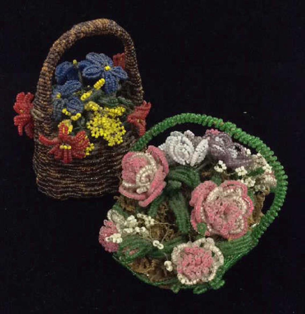 Lot 2 Beaded Floral Arrangements (1 of 8)