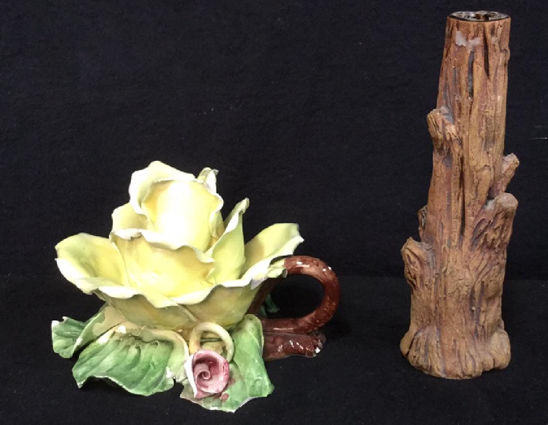 Lot 2 Tabletop Porcelain Ceramic Candlesticks (1 of 11)