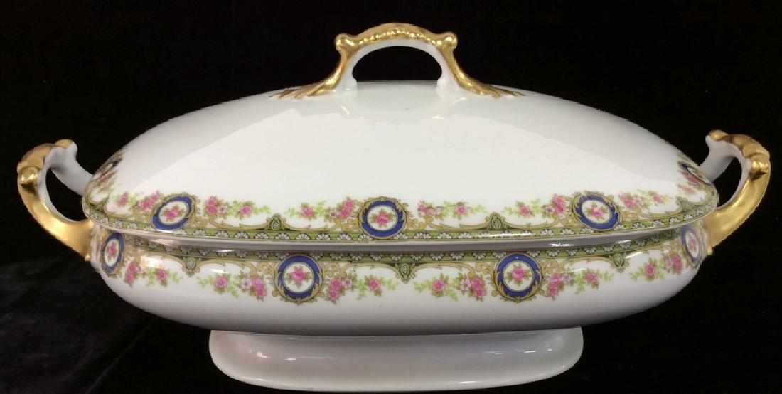 LIMOGES Floral Porcelain Serving Dish (1 of 10)