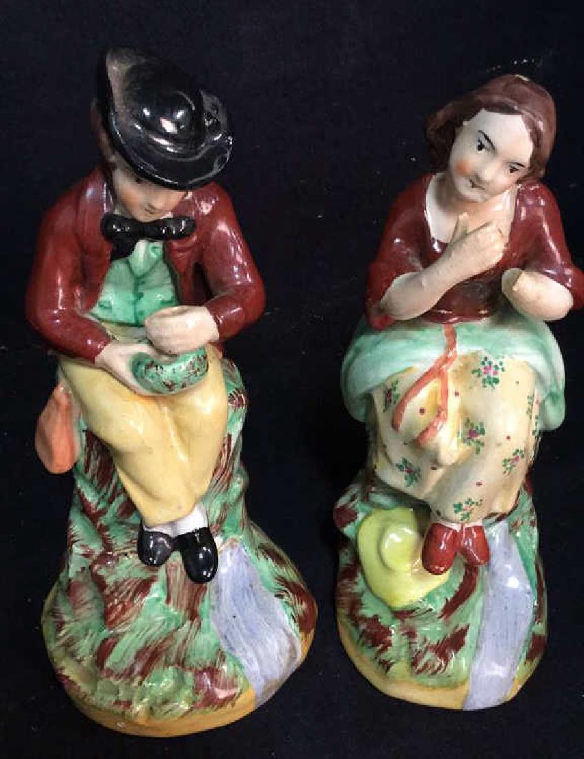 Pair Porcelain Staffordshire Figurines (1 of 9)