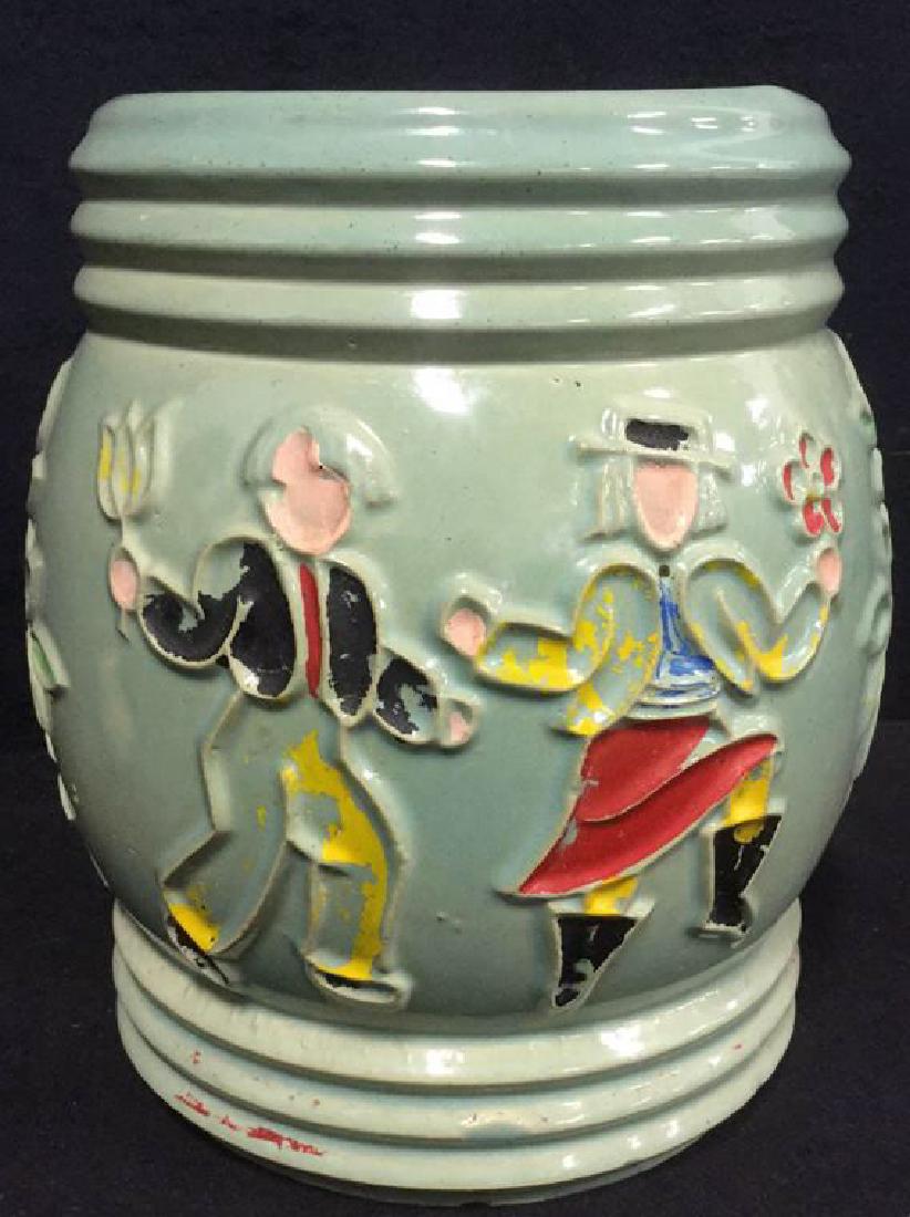 Vintage Ceramic Hand Painted Folk Art Vase (1 of 8)