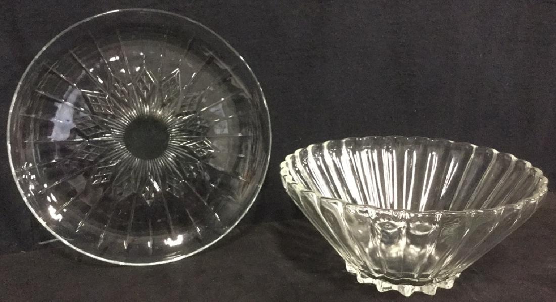 Lot 2 Vintage Depression Glass Serving Dishes (1 of 8)
