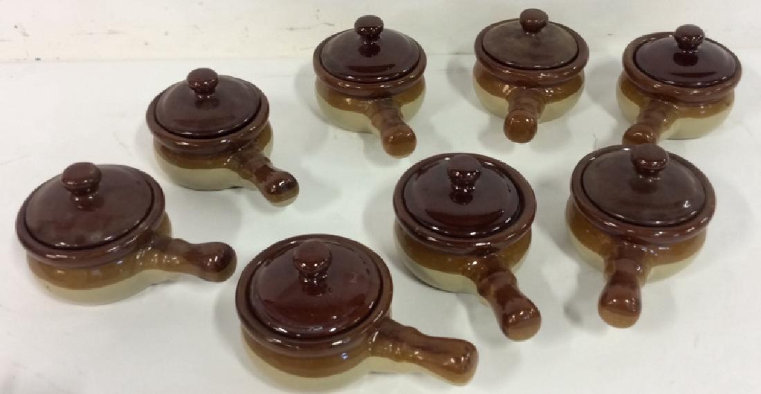 Set 8 Earthenware Ceramic Soup/Dessert Bowls (1 of 8)