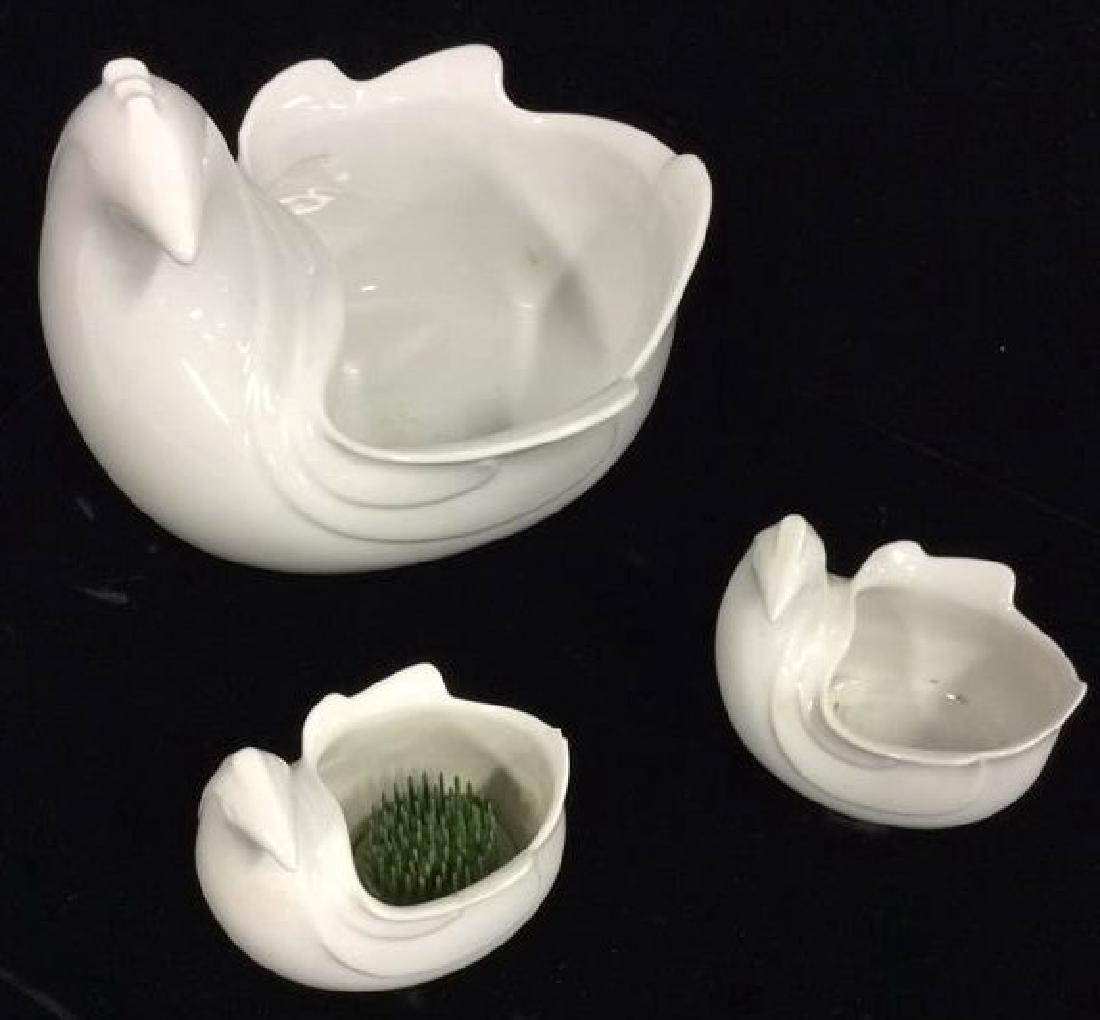 Set 3 DANSK Rooster Figural Trinket Dishes Planter (1 of 8)