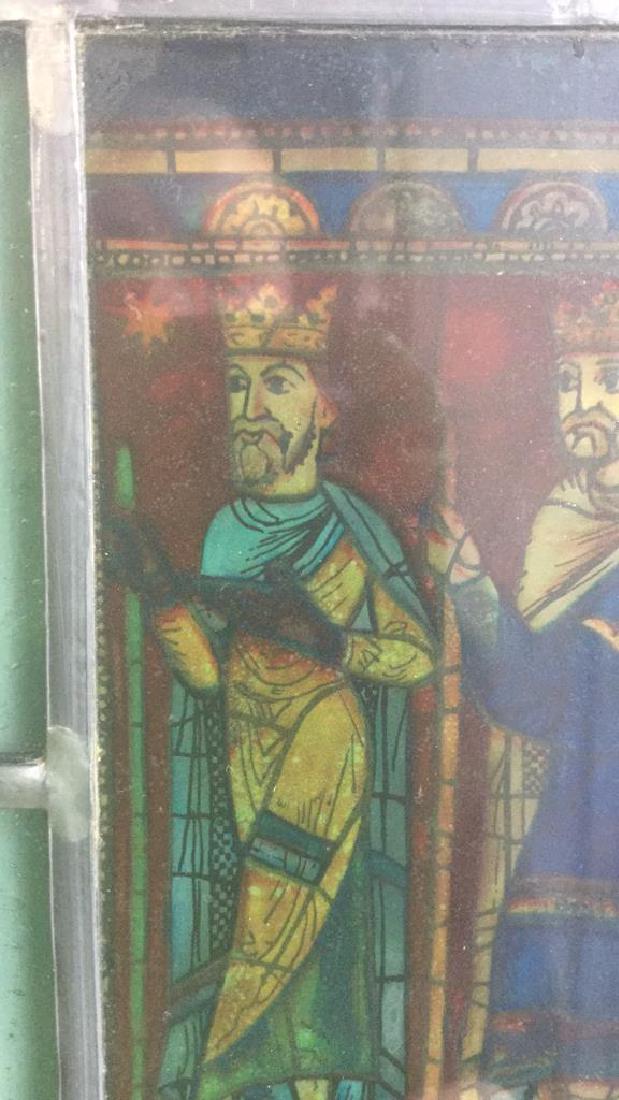 Leaded Stained Glass Religious Window Ornament (1 of 8)