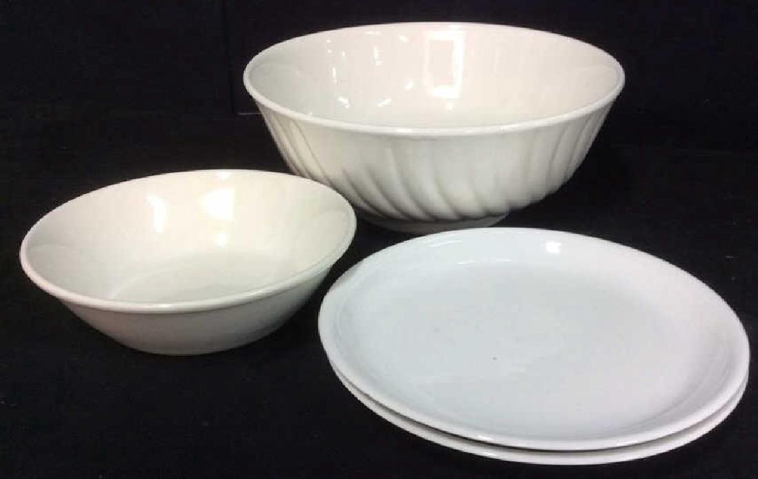 Lot 4 White Toned Table Top Dining Accessories (1 of 7)