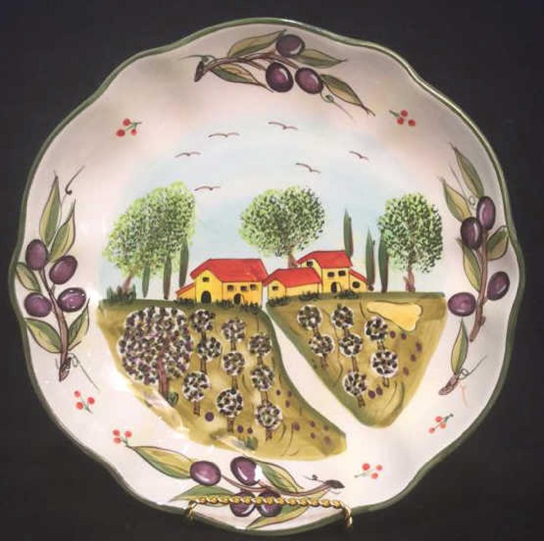 Hausenware Hand Painted Shallow Ceramic Bowl (1 of 8)
