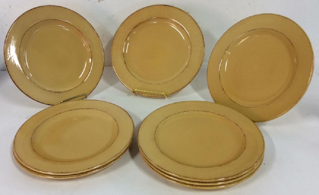 Lot 8 PIER 1 Toscana Gold Hand Painted Earthenware (1 of 8)