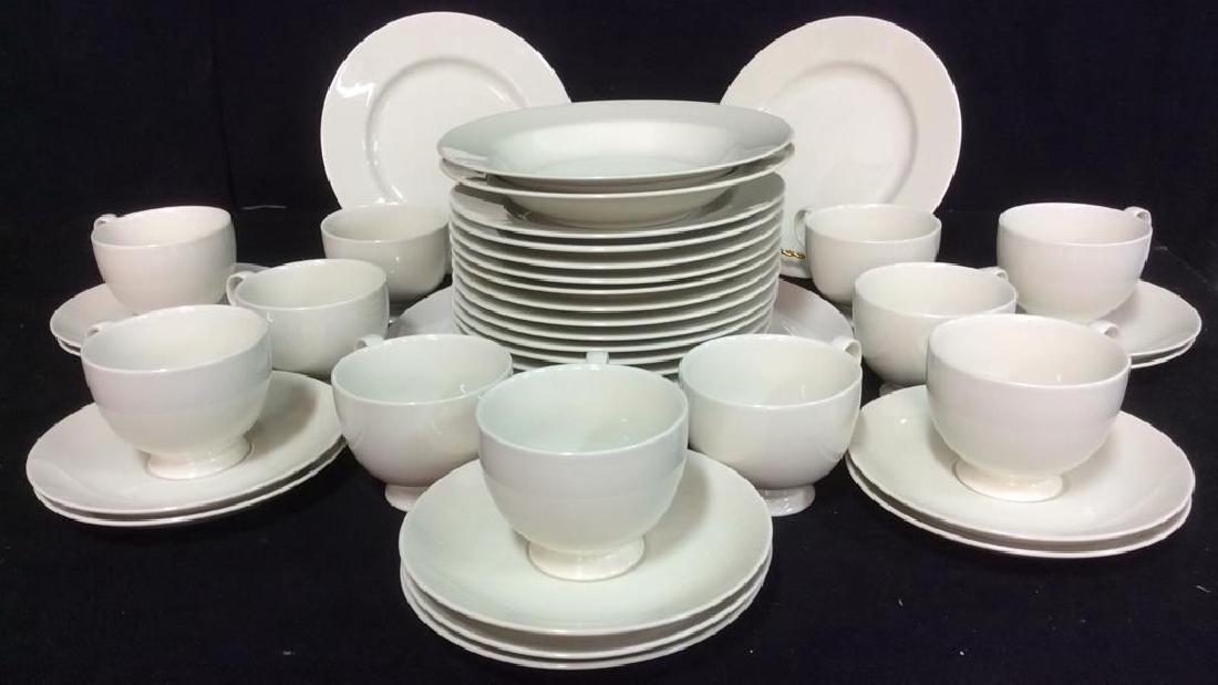 Lot 39 Cream Toned Ceramic Dining Set (1 of 6)