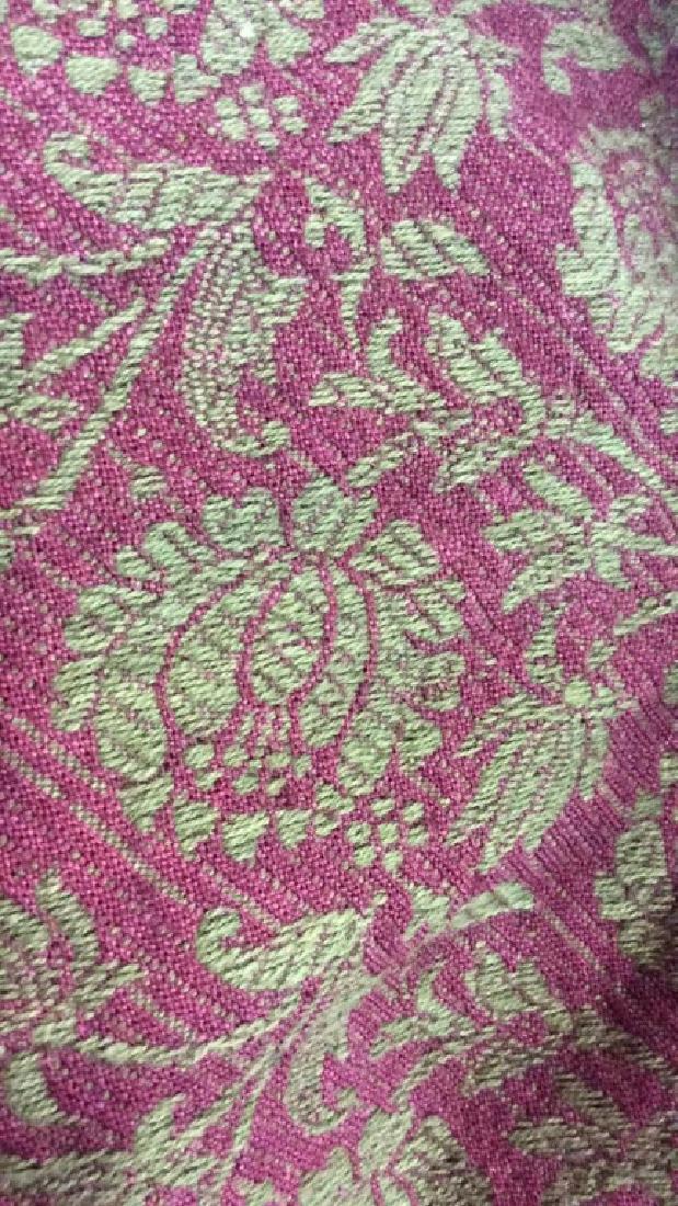 Floral embroidered Decorative Tassle Throw Blanket (1 of 8)