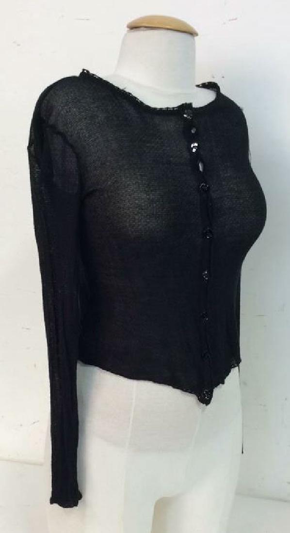 ANNA MOLINARIN, Italy, Sheer Mesh Knit Sweater (1 of 9)