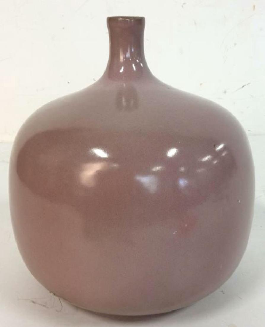 Pink Toned Narrow Mouthed French Ceramic Pot (1 of 5)