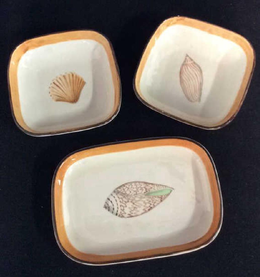 Set 3 Trinket Dishes W Seashell Design (1 of 8)