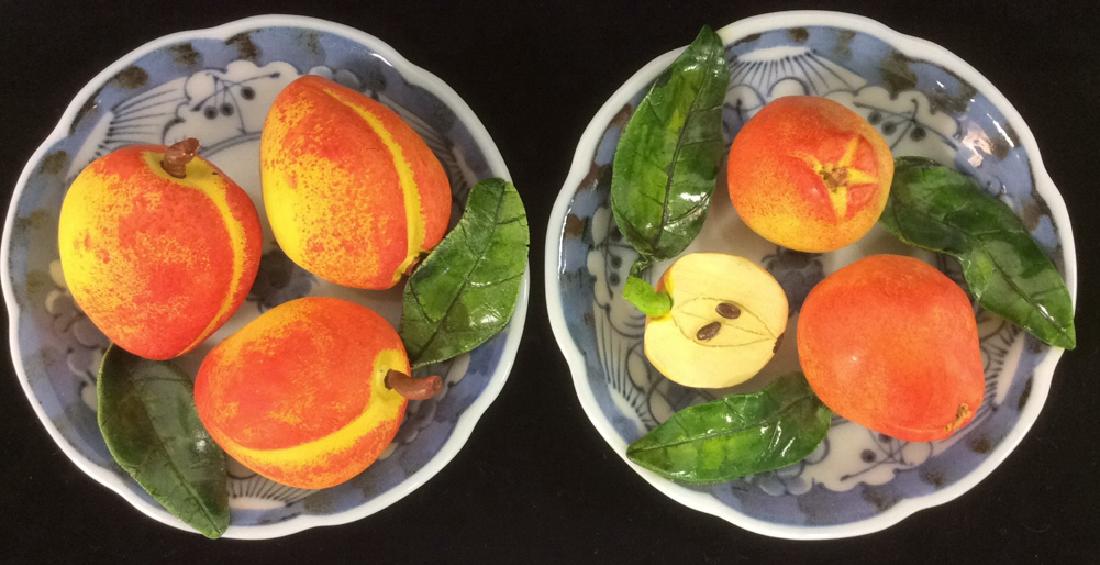 Pair Franch Trompe L'oeuil Fruit Plates (1 of 8)