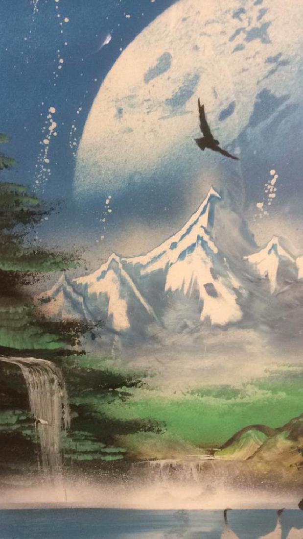 Mixed Media Landscape Artwork Framed and Matted (1 of 7)