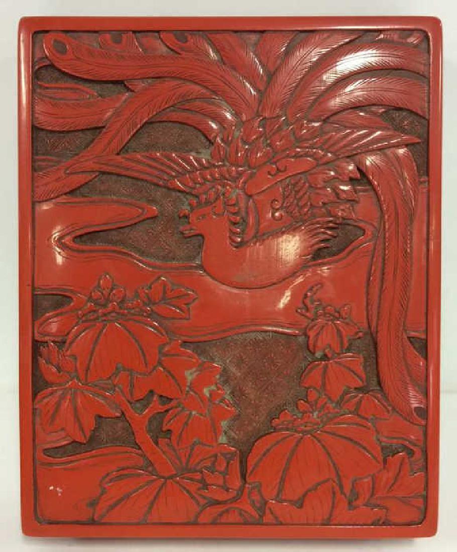 Vintage Lacquer Oriental Lidded Box (1 of 8)