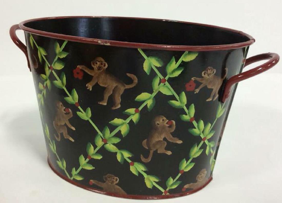 THE INN SHOP Tole Painted Monkey Planter (1 of 8)