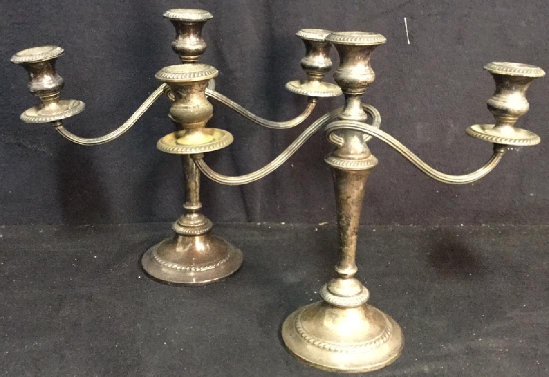Pair GORHAM 3 Arm Sterling Candelabras (1 of 8)