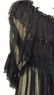 KRIZIA Vintage Black Sheer Ruffle Cocktail Dress - 10