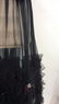 KRIZIA Vintage Black Sheer Ruffle Cocktail Dress - 6
