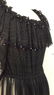 KRIZIA Vintage Black Sheer Ruffle Cocktail Dress - 8