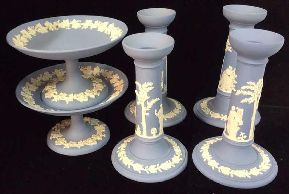 Set 6 WEDGEWOOD Jasperware Tabletop Acc (1 of 8)