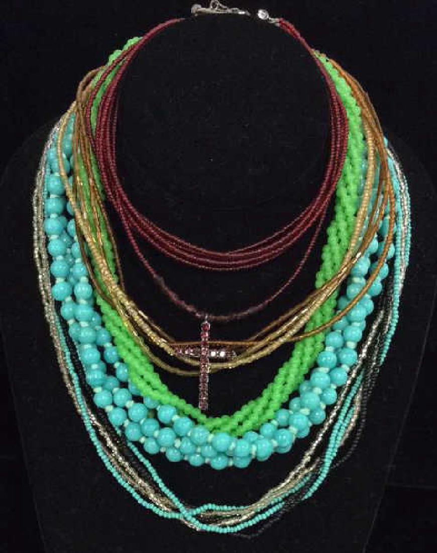 Lot 5 Natural Stone and Glass Beaded Jewelry (1 of 10)