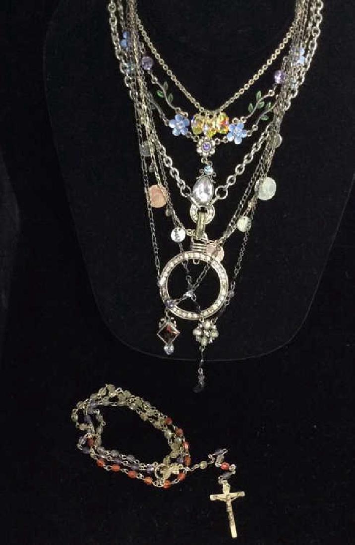 Lot 11 Silver Toned Estate Costume Jewelry (1 of 10)