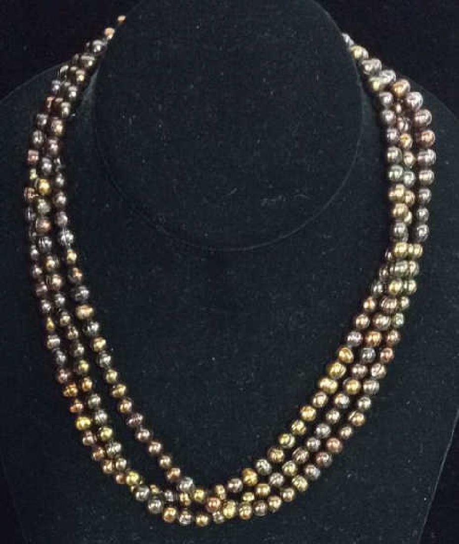 Multi Stranded Beaded Necklace Estate Jewelry (1 of 8)