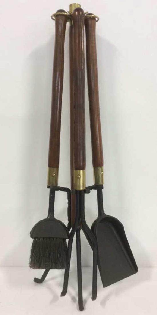Lot 4 Mid Century Modern Fireplace Tool Set (1 of 10)